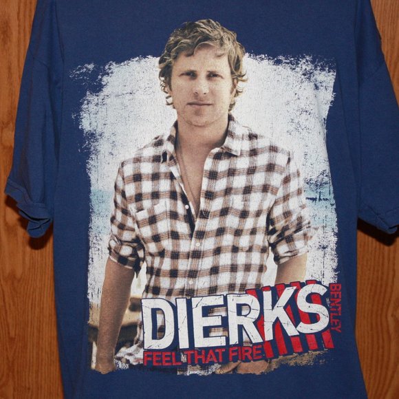Dierks Bentley Feel That Fire Concert T Shirt - Picture 2 of 8